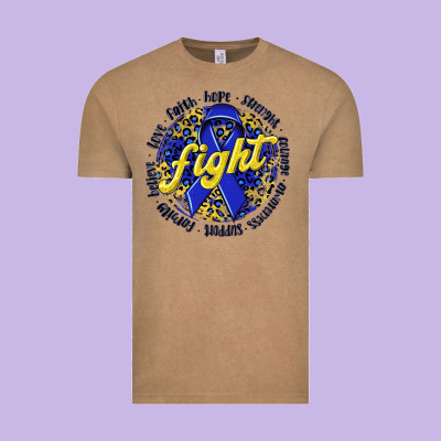 Fight Colorectal Cancer Vintage Tee Designed By Nancycooperartshop