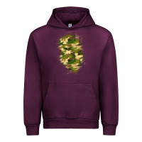 Mauve Wine camouflage patch 1 Urban Hoodie - BundleAndBundleShop