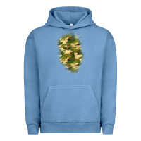 Pigment Pebble Blue camouflage patch 1 Urban Hoodie - BundleAndBundleShop