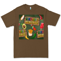 Cacao hispanic heritage seamless pattern Premium Tee - BundleAndBundleShop