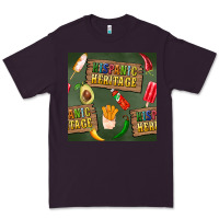 Plum hispanic heritage seamless pattern Premium Tee - BundleAndBundleShop