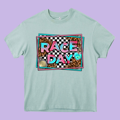 Race Day Heavy Core Tee Designed By Adodesignshop