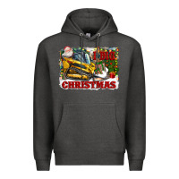 Charcoal Heather i dig christmas Premium Hoodie - CowGirlArtShop