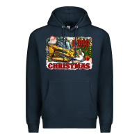 Navy i dig christmas Premium Hoodie - CowGirlArtShop