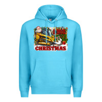 Ocean Blue i dig christmas Premium Hoodie - CowGirlArtShop