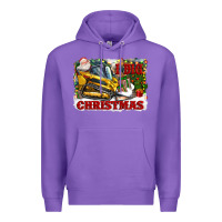 Purple i dig christmas Premium Hoodie - CowGirlArtShop