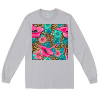 Moon Dust Hairdresser Hair Color Mixing Bowl And Dye Brush With Flowers And Leop Long Sleeve Tee - BundleAndBundleShop