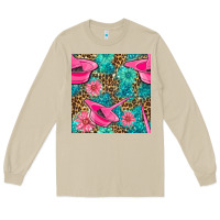 Mushroom Hairdresser Hair Color Mixing Bowl And Dye Brush With Flowers And Leop Long Sleeve Tee - BundleAndBundleShop