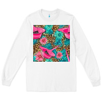 White Hairdresser Hair Color Mixing Bowl And Dye Brush With Flowers And Leop Long Sleeve Tee - BundleAndBundleShop