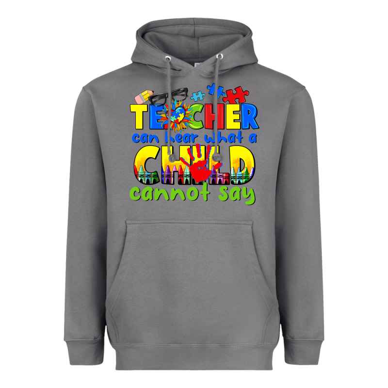 Teacher Can Hear What A Child Cannot Say Heavyweight Hoodie by CowGirlArtShop | Teevron