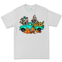 Dove Grey cactus pumpkin truck fall Premium Tee - JahusDesignShop