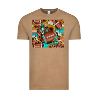 Football Cactus Sunflower Vintage Tee | Teevron