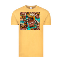 Vintage Mustard football cactus sunflower Vintage Tee - JahusDesignShop