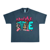 Midnight Navy nurse life Urban Heavy Tee - NancyCooperArtShop