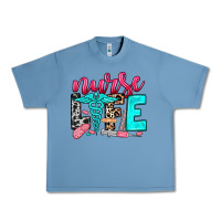 Pebble Blue nurse life Urban Heavy Tee - NancyCooperArtShop
