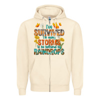 Sandshell I've Survived Too Many Storms Zipper Hoodie - texasbilliewilder