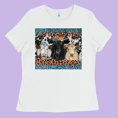 Black Angus Simmental Charolais Ladies Tee Designed By Jahusdesignshop