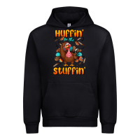 Black huffin' for the stuffin' Urban Hoodie - BundleAndBundleShop