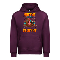 Mauve Wine huffin' for the stuffin' Urban Hoodie - BundleAndBundleShop