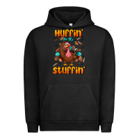 Pigment Black huffin' for the stuffin' Urban Hoodie - BundleAndBundleShop