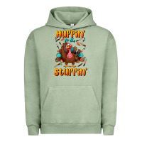 Pigment Oil Green huffin' for the stuffin' Urban Hoodie - BundleAndBundleShop
