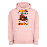 Pigment Salmon huffin' for the stuffin' Urban Hoodie - BundleAndBundleShop