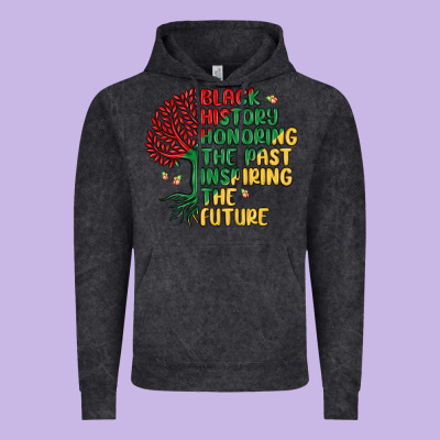 Black History Honoring The Past Inspiring The Futu Vintage Hoodie Designed By Maliassmallbusiness