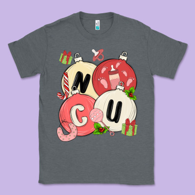 Nicu Nurse Christmas Classic Tee Designed By Maliassmallbusiness