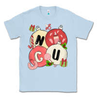 Dusty Blue nicu nurse christmas Classic Tee - MaliasSmallBusiness