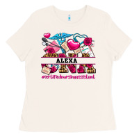 Bone costom name valentines day cna certified nursing Ladies Tee - AdoDesignShop
