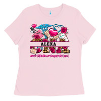 Bubblegum Pink costom name valentines day cna certified nursing Ladies Tee - AdoDesignShop