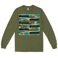 Army Green Hairdresser Parting Comb With Leopard And Glitter Seamless Pattern Bbs Long Sleeve Tee - BundleAndBundleShop