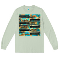 Matcha Hairdresser Parting Comb With Leopard And Glitter Seamless Pattern Bbs Long Sleeve Tee - BundleAndBundleShop