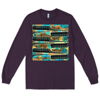 Plum Hairdresser Parting Comb With Leopard And Glitter Seamless Pattern Bbs Long Sleeve Tee - BundleAndBundleShop