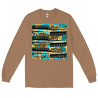 Toasted Coconut Hairdresser Parting Comb With Leopard And Glitter Seamless Pattern Bbs Long Sleeve Tee - BundleAndBundleShop