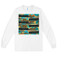White Hairdresser Parting Comb With Leopard And Glitter Seamless Pattern Bbs Long Sleeve Tee - BundleAndBundleShop