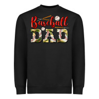 Black baseball dad Heavyweight Sweatshirt - BundleAndBundleShop