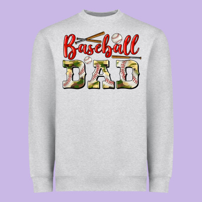 Baseball Dad Heavyweight Sweatshirt Designed By Bundleandbundleshop