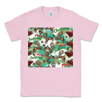 Bubblegum Pink christmas magic pattern Classic Tee - CowhideDigitalArt