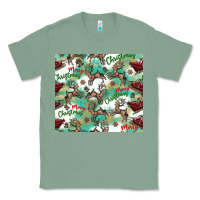 Sage christmas magic pattern Classic Tee - CowhideDigitalArt