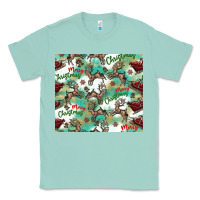 Seafoam christmas magic pattern Classic Tee - CowhideDigitalArt