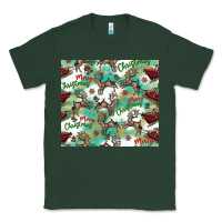 Sports Green christmas magic pattern Classic Tee - CowhideDigitalArt
