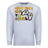 Heather Grey game over back to school Premium Sweatshirt - CowGirlArtShop