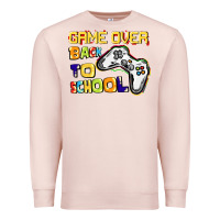 Pale Pink game over back to school Premium Sweatshirt - CowGirlArtShop