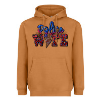 Meerkat police wife with lightning bolt Heavyweight Hoodie - CowGirlArtShop