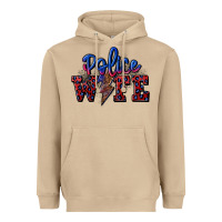 Mushroom police wife with lightning bolt Heavyweight Hoodie - CowGirlArtShop