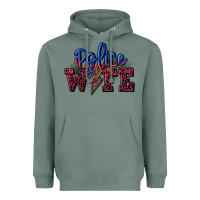 Sage police wife with lightning bolt Heavyweight Hoodie - CowGirlArtShop