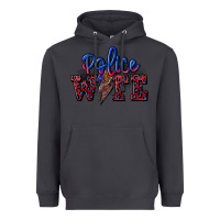 Smoke police wife with lightning bolt Heavyweight Hoodie - CowGirlArtShop