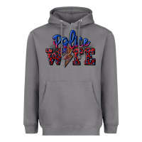 Storm police wife with lightning bolt Heavyweight Hoodie - CowGirlArtShop