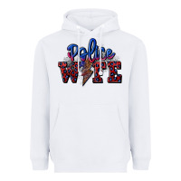 White police wife with lightning bolt Heavyweight Hoodie - CowGirlArtShop